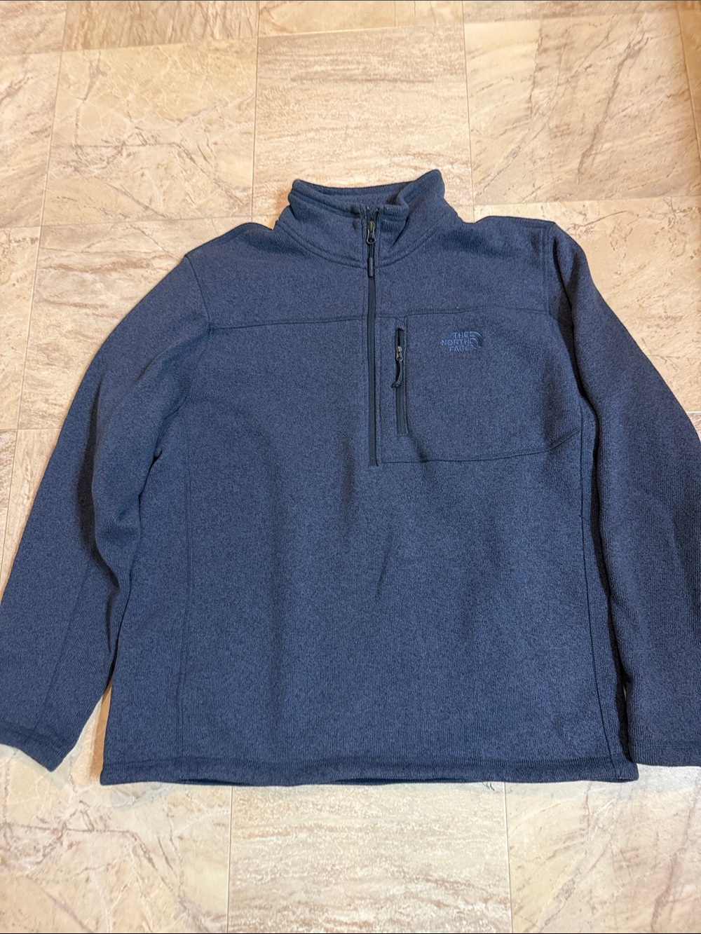 The North Face Men's Dark Blue Half-Zip Fleece Pullover